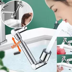 1440 주방용 확장형 금속 수도꼭지 에어레이터 욕실 물튀김 방지 버블러 필터 노즐 절수 연장기