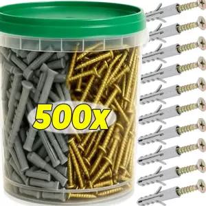 헤비 듀티 스틸 월 앵커 나사 키트 금속 튜브 확장 셀프 태핑 스크류 드라이월 드릴링 플러그 패스너 볼트