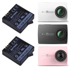 2Pcs 4.4v 1400mAH Xiaomi YI 4K 배터리 AZ16-1  Yi 액션 카메라 충전식