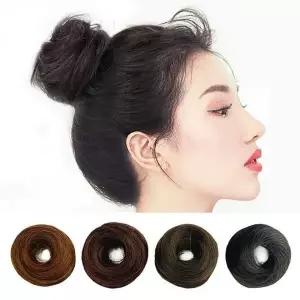 곱창머리 가발 올림머리 헤어밴드 승무원 면접 당고머리 스타일