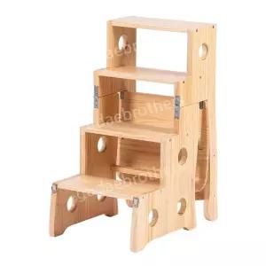 러닝타워 키친헬퍼 디딤대 가정용 발판 낙상방지 원목색