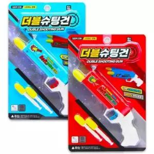 DUGNMARKT  더블 슈팅건 슈터건 머니건 슈퍼건 서바이벌 게임장 토이 스타 스펀 지총 스펀지건