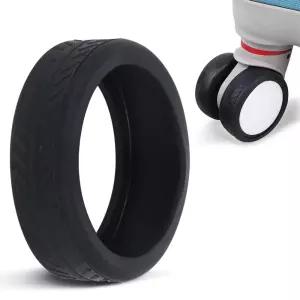 여행용 캐리어 바퀴 커버 8P 실리콘 더블휠 슈즈 덮개 ssG8+7lwg