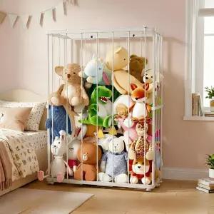 탄성 코드 다기능 차고 볼 보관 프리스탠딩 또는 벽걸이 박제 동물 홀더 동물원이 있는 금속 튜브 작은