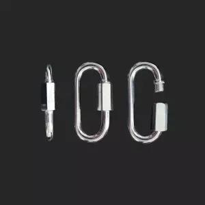 [JHN10132_53DJ]클라이밍 경량 비너 강철 스틸 6mm 12개 (31710552A)