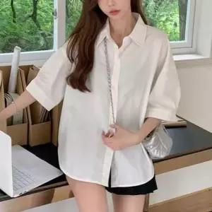 [SBD] 여름 트임 데일리룩 셔츠 가오리핏 루즈핏 7부소매