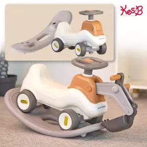 3in1 포크레인 흔들말 붕붕카 타는 굴착기 돌아기 말타기 목마 장난감 선물