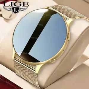 스마트워치 Lige 블루투스 전화 스마트 시계 여성 체온 Smartband 방수 스포츠 팔찌 안드로이드 IOS 워치