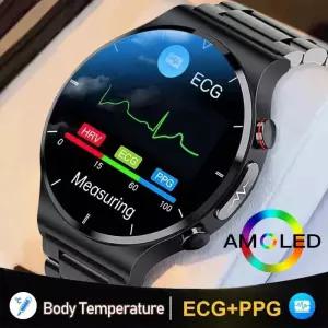 스마트워치 ECG + PPG 건강 스마트 워치 안드로이드 ios 전화용 심박수 혈압 피트니스 트래커 IP68 방수