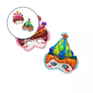 쌍문상회 지금 필요한 교육용 컬러룬 파티 마스크 만들기 키트 벌크 10입