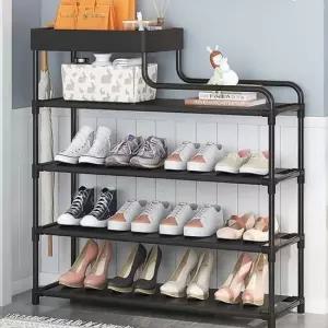 조립식 신발 정리대 다용도 현관 선반 수납장 4단 경량렉선반 아기신발장 틈새수납장 경량렉