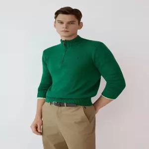 [라파클럽]라파클럽 남성 코튼 하프집업 풀오버 니트