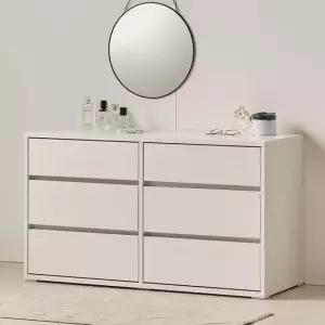 아씨방가구 메리 낮은 와이드 3단 서랍장 1000