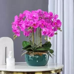 호접란 조화 화분 인테리어 개업선물 탁상용 가드닝 카페 서양란 실내장식 식물소품