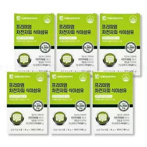 대웅 차전자피 효능 프리미엄 분말 식이섬유 30포, 6개