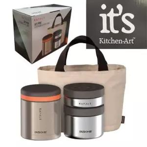 [무료배송] 키친아트 골드스텐 보온도시락 3종세트