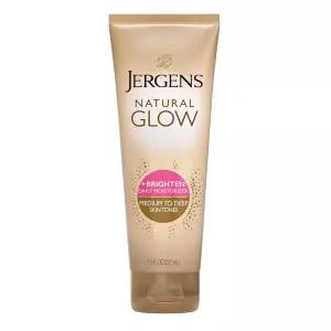 저겐스 내추럴 글로우 셀프 태너 로션 데일리 선리스 페이크 태닝 미디엄에서 딥 스킨 톤 모이스처라이저