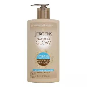 저겐스 내추럴 글로우 하이드라 젤 보습제 히알루론산 태닝 로션 수분 무향 셀프 태너 8.3 Fl Oz