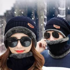 남녀공용 캠핑 낚시 스키 기모 비니 넥워머 세트 PpP8+9asB