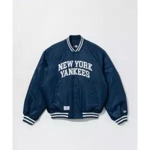 뉴에라 NEWERA NEW ERA MLB 뉴욕양키스 아치로고 나일론 스타디움 재킷 블루 14133436 480412