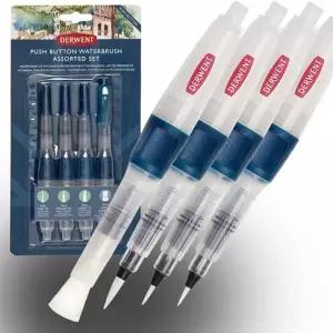 수입물감 워터브러시 수채화그림 4종