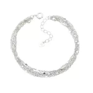 SH195샤이닝 92.5 컷팅 모줄 은 실버 체인 데일리 여름 심플 우정 팔찌