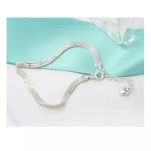 SH197아르카 92.5 컷팅 모줄 은 실버 체인 데일리 여름 심플 우정 팔찌