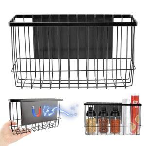 세탁실 정리 및 보관용 조리반 마그네틱 바구니 냉장고 건조기 볼 홀더, 선반 랙, 주방, 사무실 학교용 주방 이동식 보관 홀더