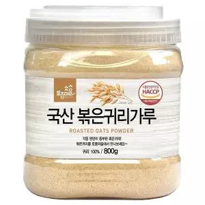 [토종마을]프리미엄 국산 볶은귀리가루 800g 대용량 쉐이크 선식 HACCP인증