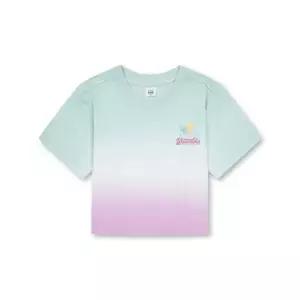 탑텐 키즈 여아 쿨에어 코튼 크롭 그라데이션 반팔티 MKF3T02 454063