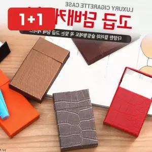 담배 케이스 가죽 고급 선물 슬림 담뱃갑 보관 지갑 남성