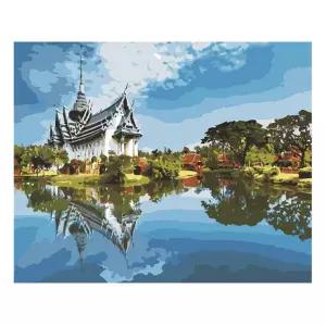 주말취미 호수 도안 아크릴 풍경 그림그리기 미술용품