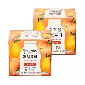상하목장 과일퓨레 복숭아배 200g 2개(100g X 4입)