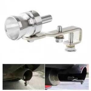 자동차 머플러 소음기 오토바이 배기음 터보휘슬 실버