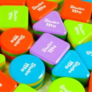 유아 도형놀이 쉐이커 3종 색상랜덤 음악놀이 어린이집악기