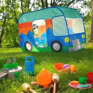 어린이 캠핑놀이 세트 텐트 소리나는 모닥불장난감 유치원 리얼