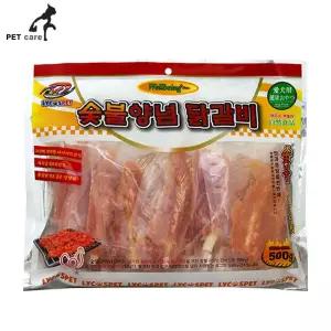 닭갈비 숯불양념 500g 라이코스 우유껌 강아지 애완용품 애완간식 애견용품