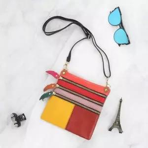 여자 미니 크로스백 천연가죽 클러치 숄더백 스타일