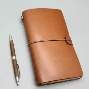 가죽다이어리 부드러운 레트로 가죽 수첩 메모장(브라운)