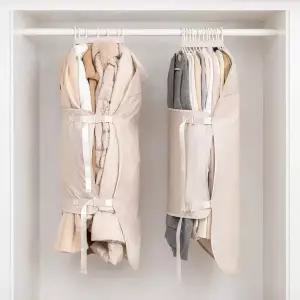 [엔비]리빙만렙 옷장 공간 50% 압축 옷걸이 의류 압축팩 패딩 코트 정리