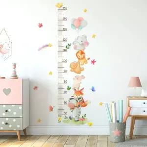 키재기 시트지 아기방 꾸미기 벽지 스티커 무타공 캐릭터 가정용