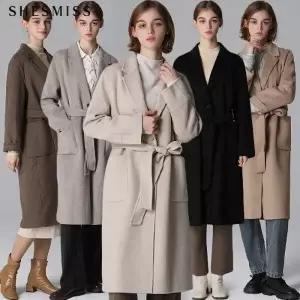 [쉬즈미스] 울 투버튼 벨티드 핸드메이드 코트19068183588585