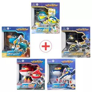 슈퍼윙스 변신 5종세트(스냅.래티.솔라.샤키.다크골든보이)