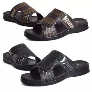 여름신발 남자쪼리 가죽 남자슬리퍼 가죽슬리퍼 가죽샌들