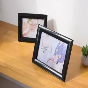 [콩심팥심]스탠드 스냅액자 5R 검정 4340 앤틱액자 테이블액자