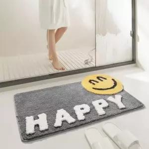 [콩심팥심]보들보들 극세사 욕실 현관 거실 카페트 80cm 인테리어 포인트 러그