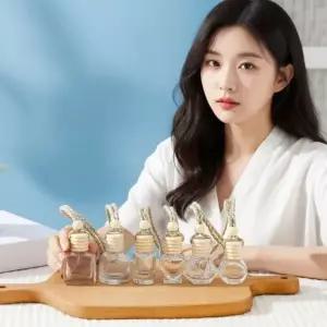 [콩심팥심]차량용 디퓨저 유리 공병 10ml 고급 펜던트 향수 보관 용기 1개입