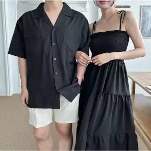 남녀 셔츠 비치웨어 여름 커플룩 커플의상 원피스