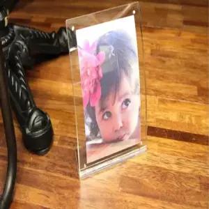 L자커브 스탠드 자석액자 3R 4546 앤틱액자 테이블액자 아크릴액자