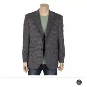 MJS20029 패터 모직 체크 콤비자켓